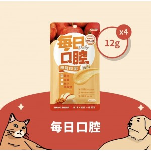 HeroMAMA 貓狗醬汁小食 - 雞肉、蘋果(每日口腔) 4 x 12g