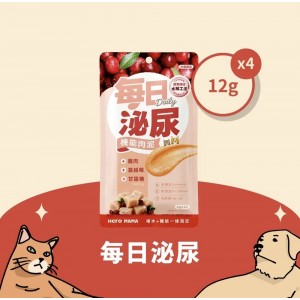 HeroMAMA 貓狗醬汁小食 - 雞肉、蔓越莓(每日泌尿) 4 x 12g