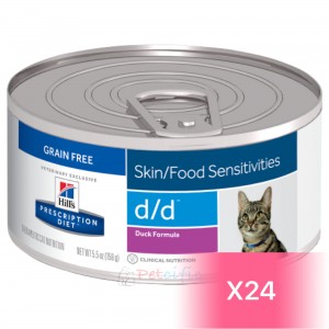 Hill’s Prescription Diet Feline Canned Food - d/d Duck 5.5oz (24 Cans)