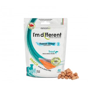 【Limited 10 Per Purchase】I’m different Freeze Dried Cats & Dogs Treats - Trout 40g