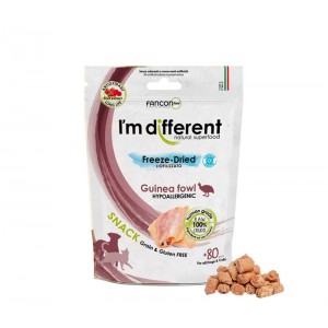 【Limited 10 Per Purchase】I’m different Freeze Dried Cats & Dogs Treats - Guinea Fowl 40g