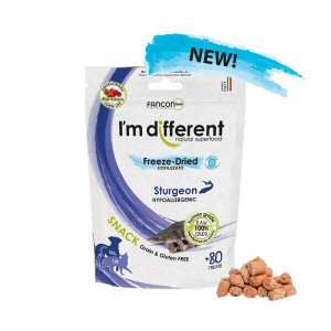【Limited 10 Per Purchase】I’m different Freeze Dried Cats & Dogs Treats - Sturgeon 40g