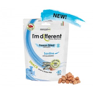 【Limited 10 Per Purchase】I’m different Freeze Dried Cats & Dogs Treats - Sardine 40g