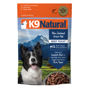 K9 Natural Freeze Dried All Life Stages Dog Food - Beef Feast 1.8kg