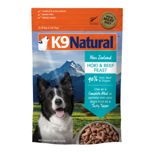 K9 Natural Freeze Dried All Life Stages Dog Food - Hoki & Beef Feast 1.8kg