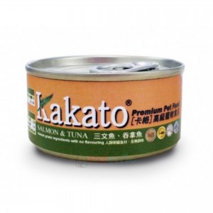 Kakato 貓狗罐頭 - 吞拿魚、三文魚 70g