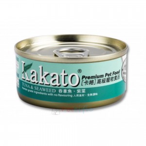 Kakato 貓狗罐頭 - 吞拿魚、紫菜 170g