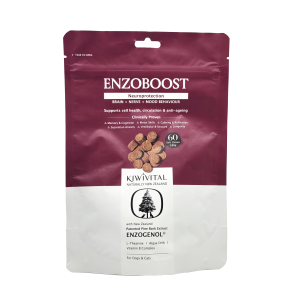 Kiwivital EnzoBoost Chews 寵物專用松樹醇腦神經醫學級營養補充粒 60粒