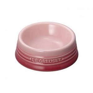 Le Creuset 陶瓷寵物碗(中碼) 櫻花粉色 (中至大型犬)