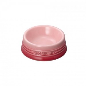 Le Creuset 陶瓷寵物碗(細碼) 櫻花粉色 (小型犬及貓)