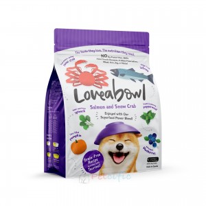 Loveabowl 無穀物全犬乾糧 - 雪蟹、三文魚配方 1.4kg