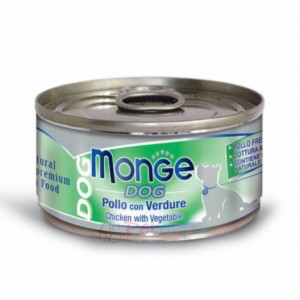 Monge Canned Dog Food - Chicken with Vegetables 95g