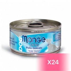 Monge Canned Dog Food - Tender Chicken 95g (24Cans)