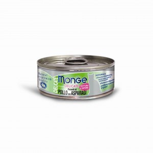 Monge Canned Cat Food - Chicken with Asparagus 80g