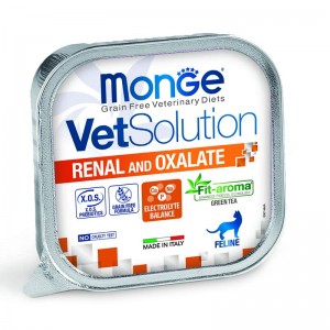 Monge VetSolution 貓用處方濕糧 - Renal and Oxalate 腎臟及腎石配方 100g (24包) 到期日:10/2025