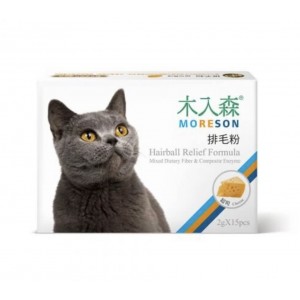 Moreson Hairball Relief Formula - Cheese Flavour 2g x15 Pcs