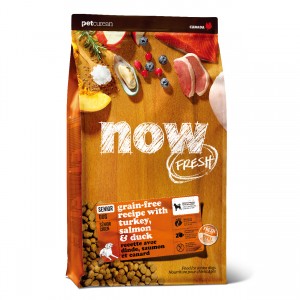 Now Fresh Grain Free Senior Dog Dry Food - Tuckey, Salmon & Duck(Senior) 12lbs