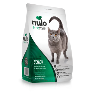 Nulo Grain Free Senior Cat Dry Food - Alaska Pollock, Duck & Sweet Potato 5lbs