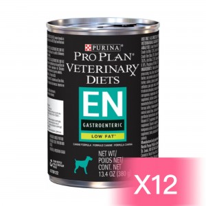 Purina Pro Plan Veterinary Diets Canine Canned Food - EN Gastroenteric Low Fat 380g (12 Cans)