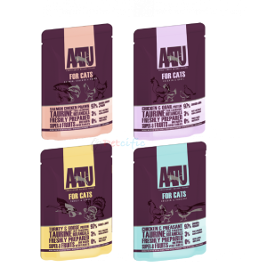 AATU Wet Cat Food 85g 4 Flavours x 1 Pouch (4 Pouches Set)