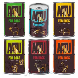 AATU Canned Dog Food 400g 6 Flavours x 1 Can (6 Cans Set)