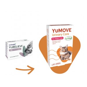 Lintbells YuRELIEVE® ADVANCE for Cats Triple-action Urinary Health Support 30 capsules 