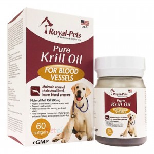 Royal-Pets 犬用純正磷蝦油膠囊 60粒