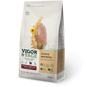 Vigor & Sage 無穀物成犬乾糧 - 人參健體配方 12kg