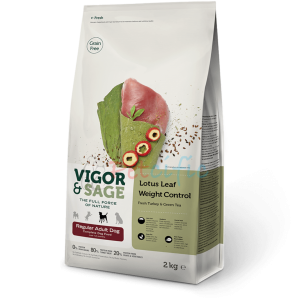 Vigor & Sage 無穀物成犬乾糧 - 荷葉減重配方 2kg