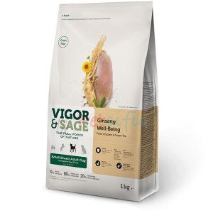Vigor and Sage 無穀物小型成犬乾糧 - 人參健體小型成犬配方 2kg