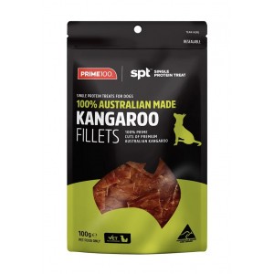 Prime100 Dog Treat - Kangaroo Fillets 100g