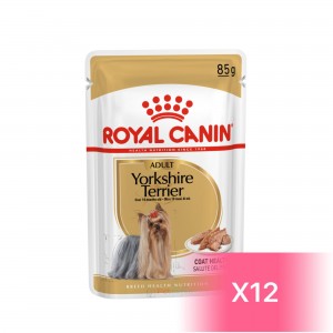 ROYAL CANIN Yorkshire Terrier Adult Dog (Loaf) 約瑟爹利成犬專屬主食濕糧（肉塊） 85g (12包)