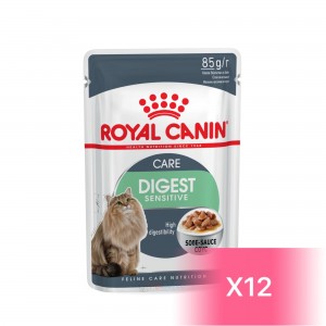 Royal Canin Adult Cat Pouch - Digest Sensitive Gravy 85g (12 pouches)