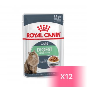 ROYAL CANIN Digest Sensitive Care Adult Cat (Gravy) 成貓消化道加護主食濕糧（肉汁） 85g (12包)