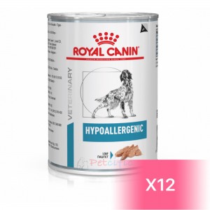 ROYAL CANIN VHN Dog Hypoallergenic Can 成犬低敏感處方罐頭 400g (12罐)