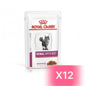 ROYAL CANIN VHN Cat Renal Beef Pouch 成貓腎臟處方袋裝濕糧（牛肉） RF23 85g (12包)