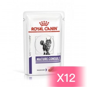 ROYAL CANIN VHN Cat Mature Consult Pouch (Gravy) 老貓高效營養健康管理袋裝濕糧（肉汁） 85g (12包)