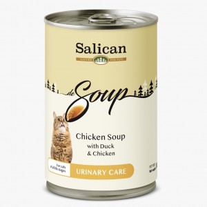 Salican 挪威森林貓湯水罐頭 - 雞湯配鴨肉及雞肉(泌尿道保健) 140g
