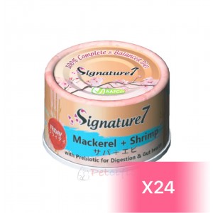 Signature7 Canned Cat Food - Mackerel & Shrimp (Friday) 70g (24 Cans)