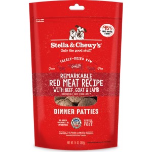 Stella & Chewy's Freeze Dried Adult Dog Food - Remarkable Red Meat Recipe 28oz (2 Bags x 14oz)