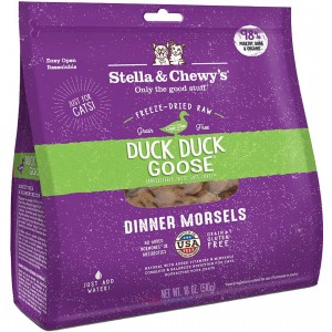 Stella & Chewy's Freeze Dried Adult Cat Food - Duck Duck Goose 36oz (2 Bags x 18oz)