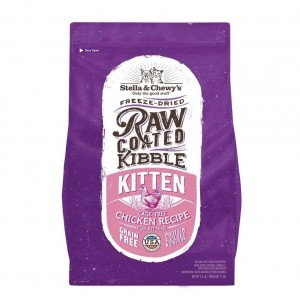 Stella & Chewy's Raw Coated Kibble Grain Free Kitten Dry Food - Cage Free Chicken (Kitten) Recipe 5lbs