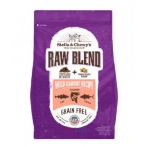 Stella & Chewy's Raw Blend Kibble Grain Free All Life Stages Cat Dry Food - Wild Caught Recipe 2.5lbs