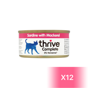 Thrive Canned Cat Food - Sardine with Mackerel 75g (12 Cans)