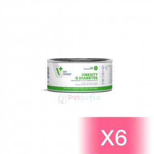 Vet Expert 貓用處方罐頭 - Obesity & Diabetes 體重管理及糖尿配方 100g (6罐)