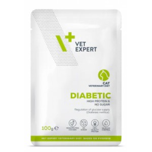 Vet Expert 貓用處方濕包 - Diabetic 糖尿配方 100g (12包)