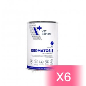 Vet Expert 犬用處方罐頭 - Dermatosis (Salmon & Potato) 皮膚敏感(三文魚、馬鈴薯)配方 400g (6罐)