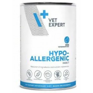 Vet Expert 犬用處方罐頭 - Hypoallergenic Insect 低敏感配方 400g (6罐)