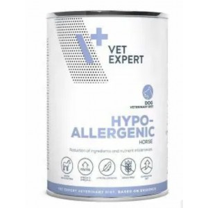 Vet Expert 犬用處方罐頭 - Hypoallergenic Horse 低敏感(馬肉)配方 400g (6罐)