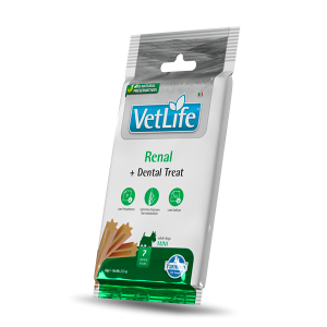 Vet Life 犬用處方潔齒小食 - Renal Mini 腎臟(小型犬)配方 7支裝(60g)